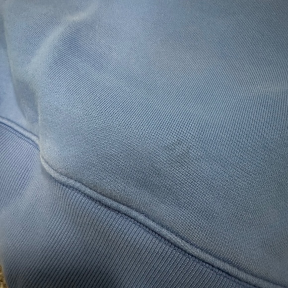 Aritzia TNA Jazz Blue Cozy Fleece Sweatfleece Boyfriend Crewneck Sweatshirt - Picture 6 of 6